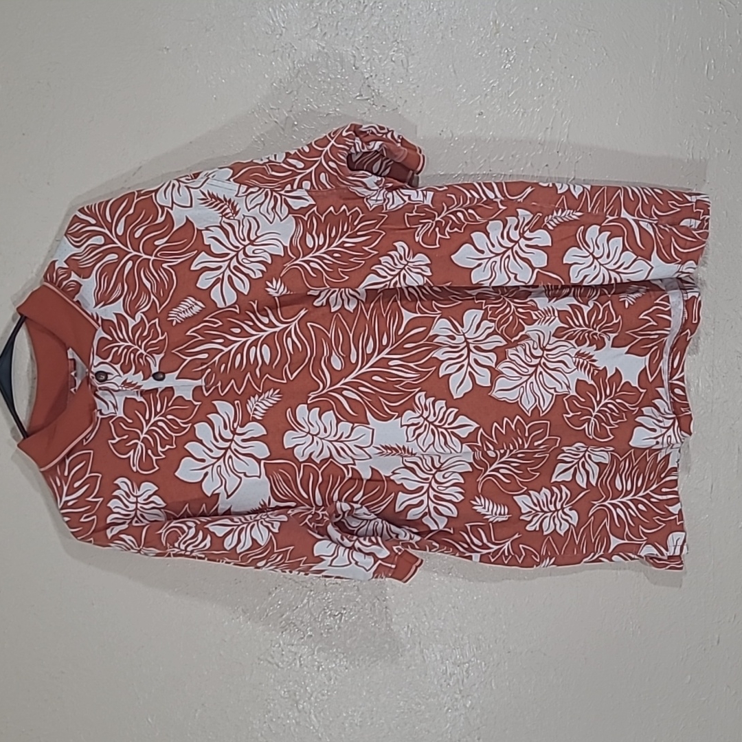 The Skins Game Golf Hawaiian Themed Orange Polo Shirt Xl Collared U Wanna Bet